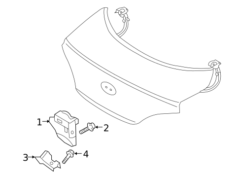 Trunk for 2010 Hyundai Genesis Coupe #1
