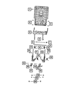 68566799AC - Interior Trim: Third Row Seat Back Frame for Jeep: Grand Wagoneer, Wagoneer Image