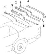 1246700808 - Body: Side Molding Cover for Mercedes-Benz Image
