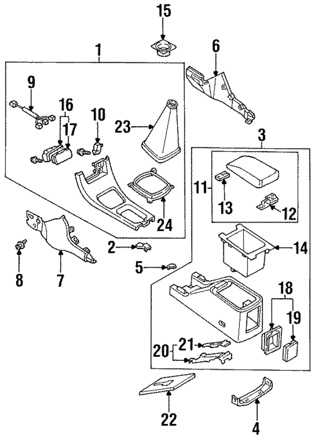B46768AC343 - : Side Panel Fastener for Mazda Image
