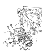 5029211AA - : Wiring Harness Bracket for Mopar Image