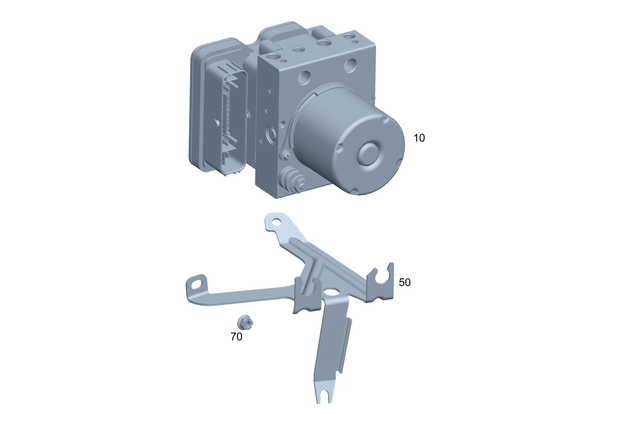 2439000001 - Brake System: Control Unit for Mercedes-Benz Image image