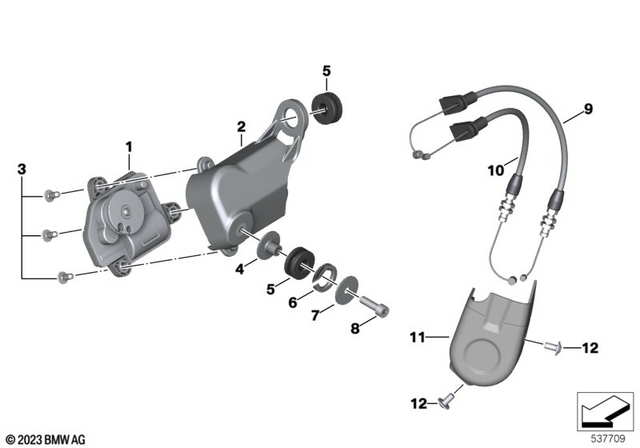 18308558132 - : Support Actuator Exhaust Flap for BMW-Motorrad Image