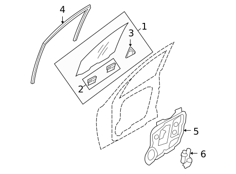 Front Door for 2012 Hyundai Genesis #0