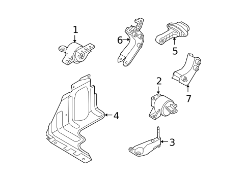 Engine & Trans Mounting for 2007 Chevrolet Aveo #0