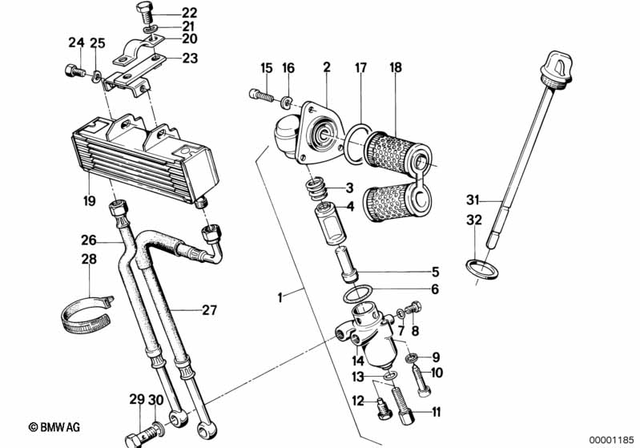11421335391 - : Oil Cooler Line Return for BMW-Motorrad Image