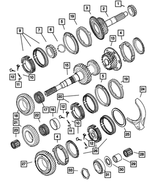 5010047AA - Manual Transmission 6 Speed: Input Shaft Bearing Cone for Mopar Image