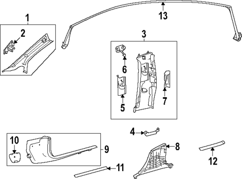 Interior Trim - Pillars for 2022 Mercedes-Benz EQS 580 #0