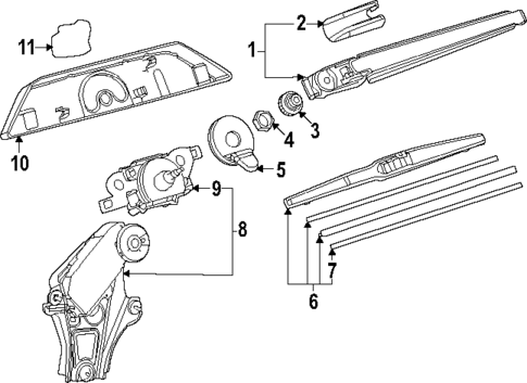 Wiper & Washer Components for 2025 Toyota Land Cruiser #1