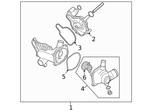 Water Pump & Related Components for 2007 Audi A8 Quattro #0