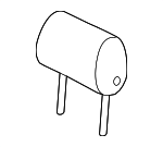 8K0881901BH38M - Body: Headrest for Audi: A4, A4 Quattro, A5 Quattro, allroad, S4, S5 Image