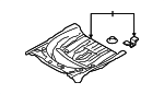 52129FL0509P - Body: Rear Floor Pan for Subaru Image