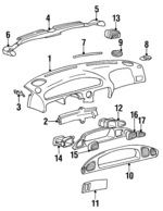 9743034000 - : Vent Louver for Hyundai: Sonata Image