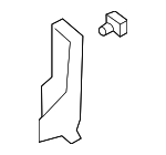 72357S3Y003 - Body: 2000-2006 Honda Insight - Spacer L Front Door Weatherstrip for Honda: Insight Image