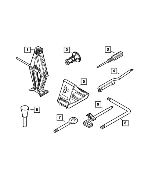 Jack Stowage for 2023 Jeep Renegade #0