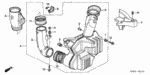 17212P2JJ00 - Electrical/Exhaust/Heater/Fuel: RUBBER, AIR CLEANER MOUNTING for Honda Image