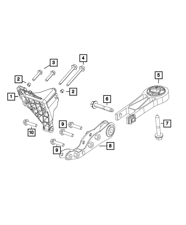 68134358AA - 3.0L Turbo Diesel; Engine: Hex Flange Head Bolt, Mounting for Mopar Image