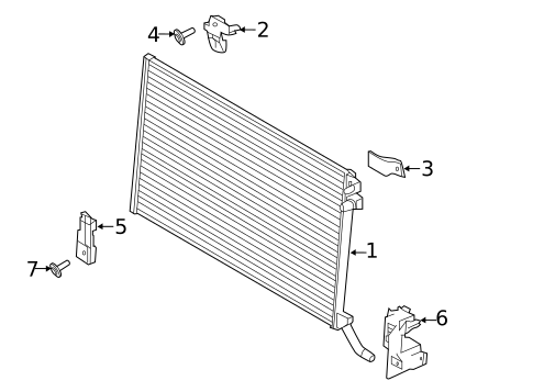 Intercooler for 2019 Land Rover Range Rover Velar #1