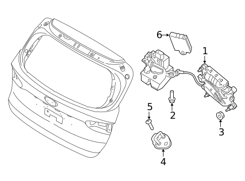 Liftgate for 2020 Hyundai Santa Fe #0