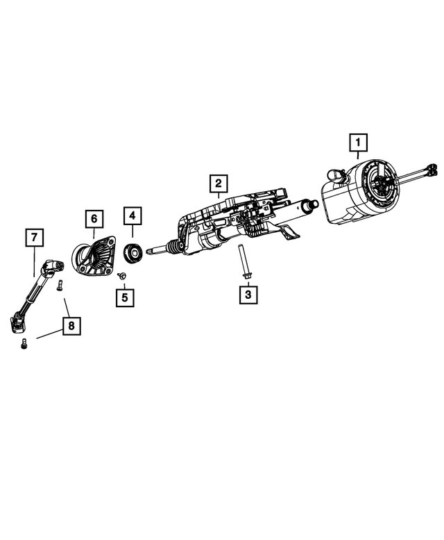 68271197AB - Steering: Steering Column for Mopar Image