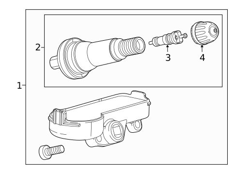 Tire Pressure Monitor Components for 2016 Chevrolet Cruze Limited #0