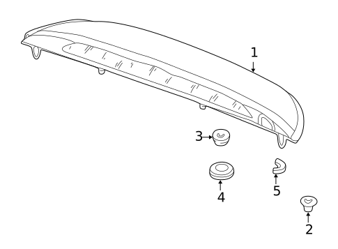 High Mounted Stop Lamp for 2001 Saab 9-3 #0