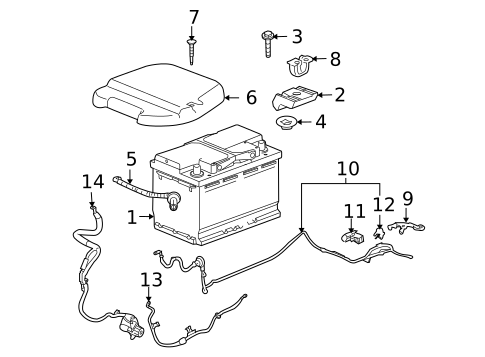 Battery for 2011 Chevrolet Traverse #0