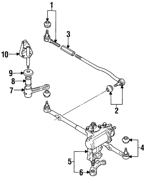 Steering Gear & Linkage for 1996 Suzuki X-90 #1