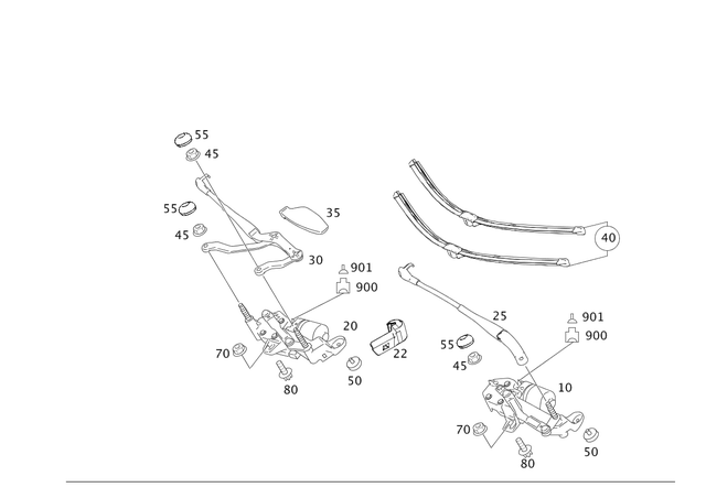 221820464265 - Electrical System: Wiper Motor for Mercedes-Benz Image image
