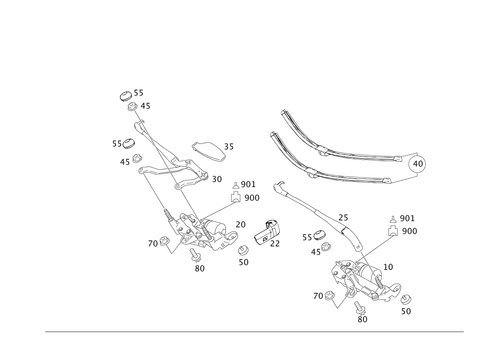 Pane Wiper for 2011 Mercedes-Benz S400 #0