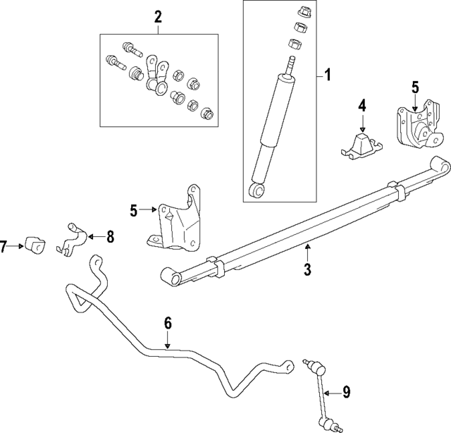 48210AF041 - : Leaf Spring for Toyota Image