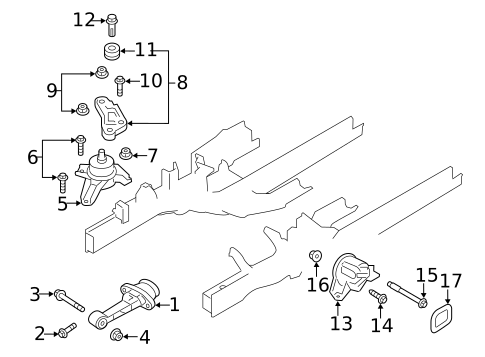 Mounts for 2015 Hyundai Tucson #1
