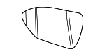 87611N9030 - Body: Mirror Glass for Hyundai: Tucson Image