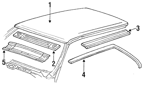 Roof for 1991 Dodge Shadow #1