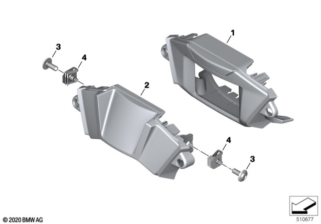 46639443445 - : Headlight Cover for BMW-Motorrad Image
