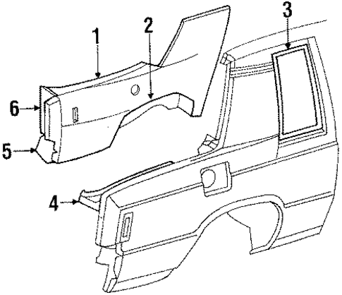 Inner Structure & Rails for 1984 Chrysler LeBaron #1