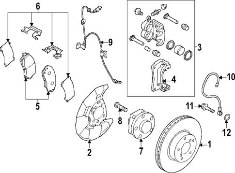 Front Brakes for 2024 Subaru Crosstrek #0