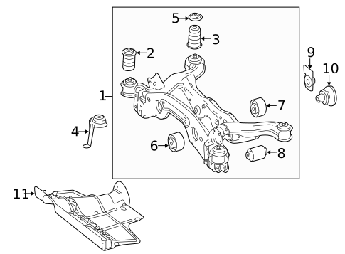 Suspension Mounting for 2021 Mercedes-Benz A 35 AMG&reg; #1