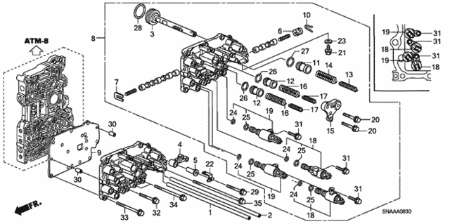 AT Servo Body for 2009 Honda Civic #0