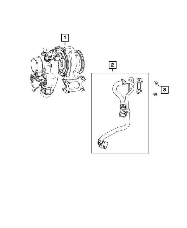 68613983AA - Cooling: Coolant Tube for Mopar Image