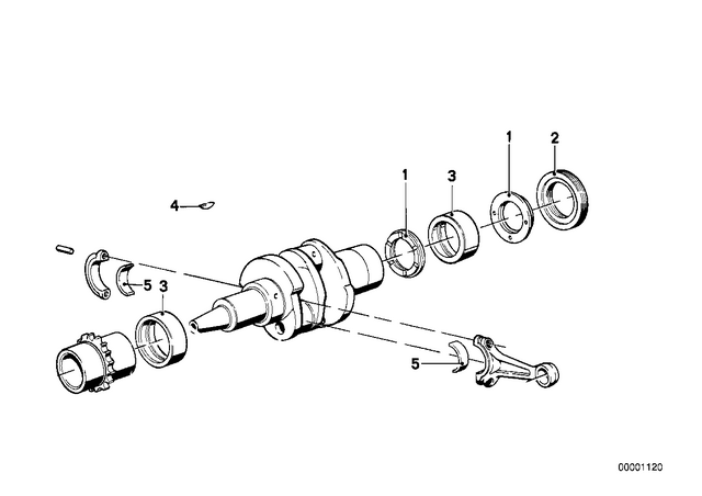 11241258420 - : Bearing Shell - 0.50 for BMW-Motorrad Image