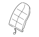 99652153100 - Body: Seat Back Pad for Porsche: 911, Boxster Image