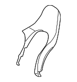 99652153504 - Body: Seat Back Pad for Porsche: 911, Boxster Image