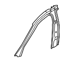 41217238340 - Body: Windshield Pillar Reinforced for BMW: 535i GT, 535i GT xDrive, 550i GT, 550i GT xDrive Image