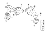 22116769286 - : Engine Mount, Right for BMW Image
