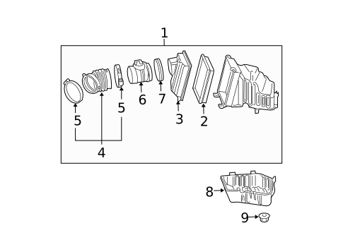 Air Intake for 2005 Pontiac Grand Prix #0