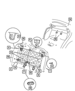 4741274 - Interior Trim: Torx Head Screw for Mopar Image