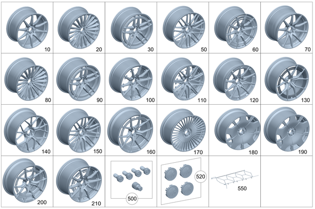 1924002300 - Wheels and Accessories: Spoke Wheel for Mercedes-Benz Image