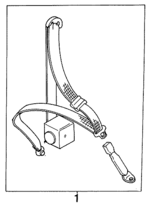 764590681 - Electrical: Rear Belt Assembly for Subaru: Justy Image