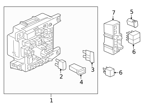 Fuse & Relay for 2010 Mitsubishi Lancer #1